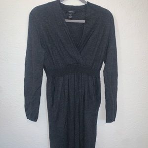Grey sweater dress